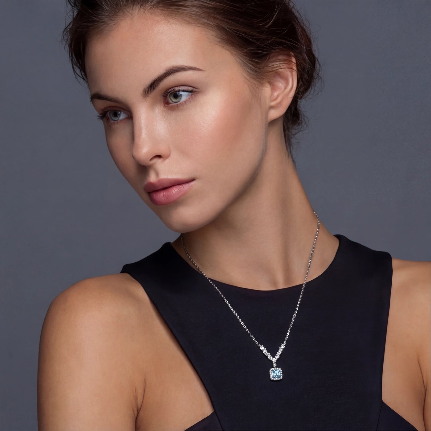 Celestial Arc Moissanite Necklace by MUKUN