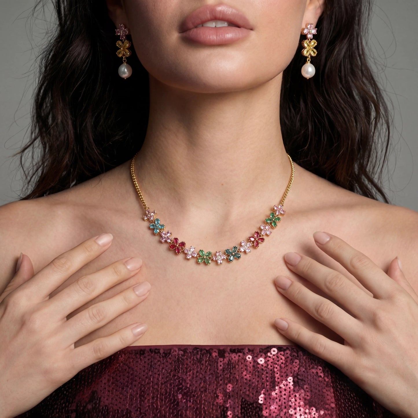 Garden Bloom Jewelry Set by MUKUN