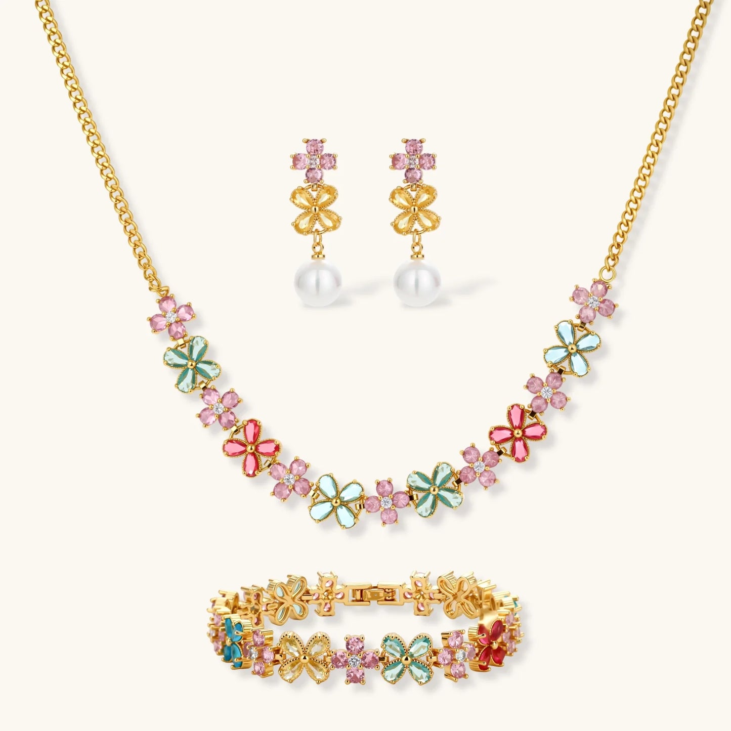 Garden Bloom Jewelry Set by MUKUN