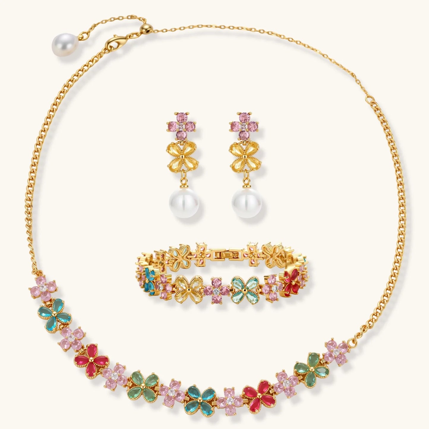 Garden Bloom Jewelry Set by MUKUN
