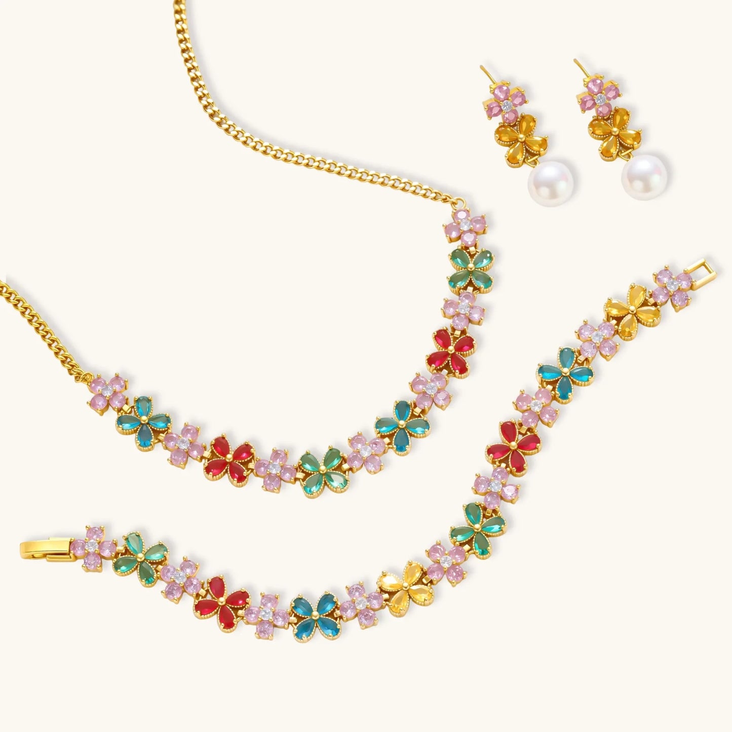 Garden Bloom Jewelry Set by MUKUN