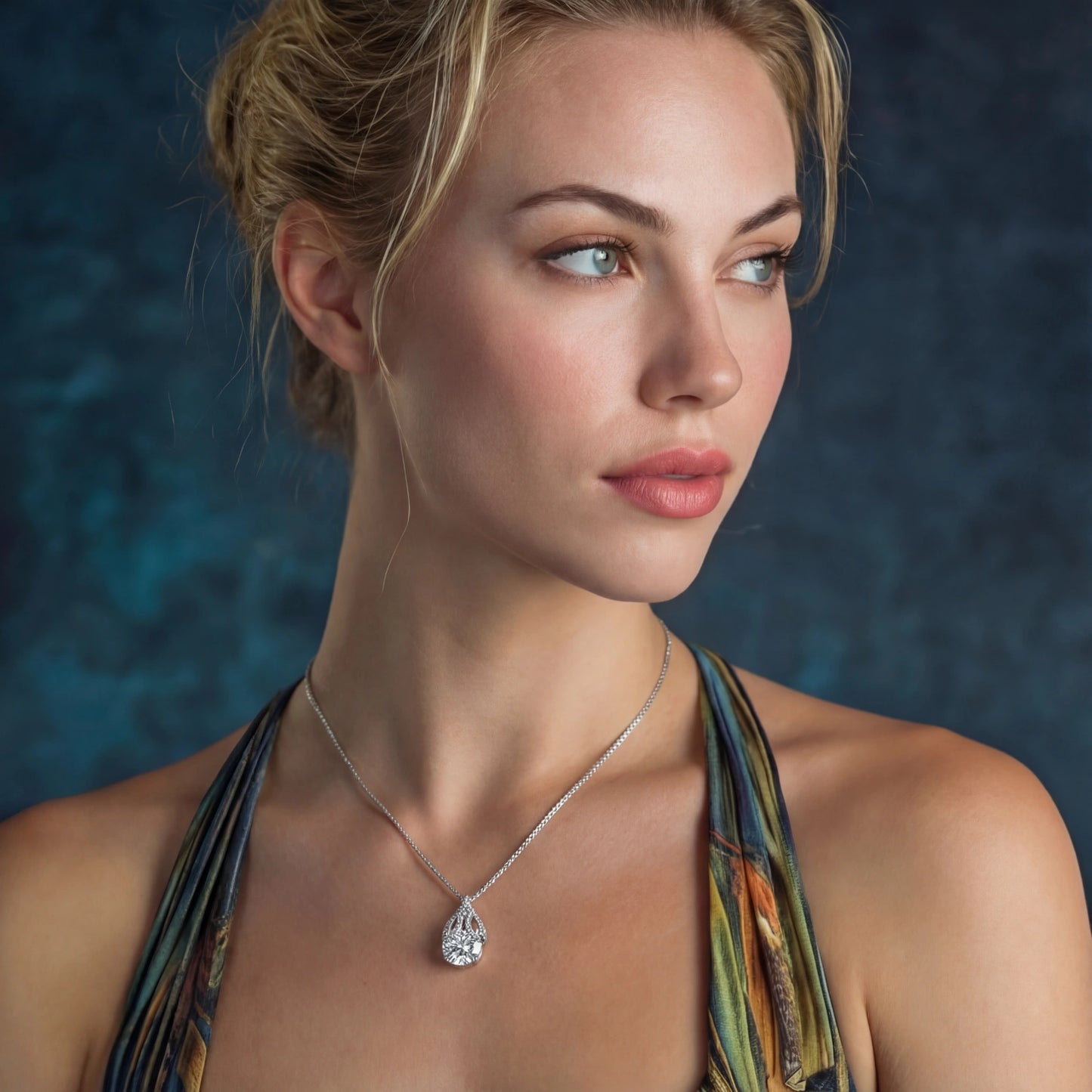 Teardrop Brilliance Necklace by MUKUN