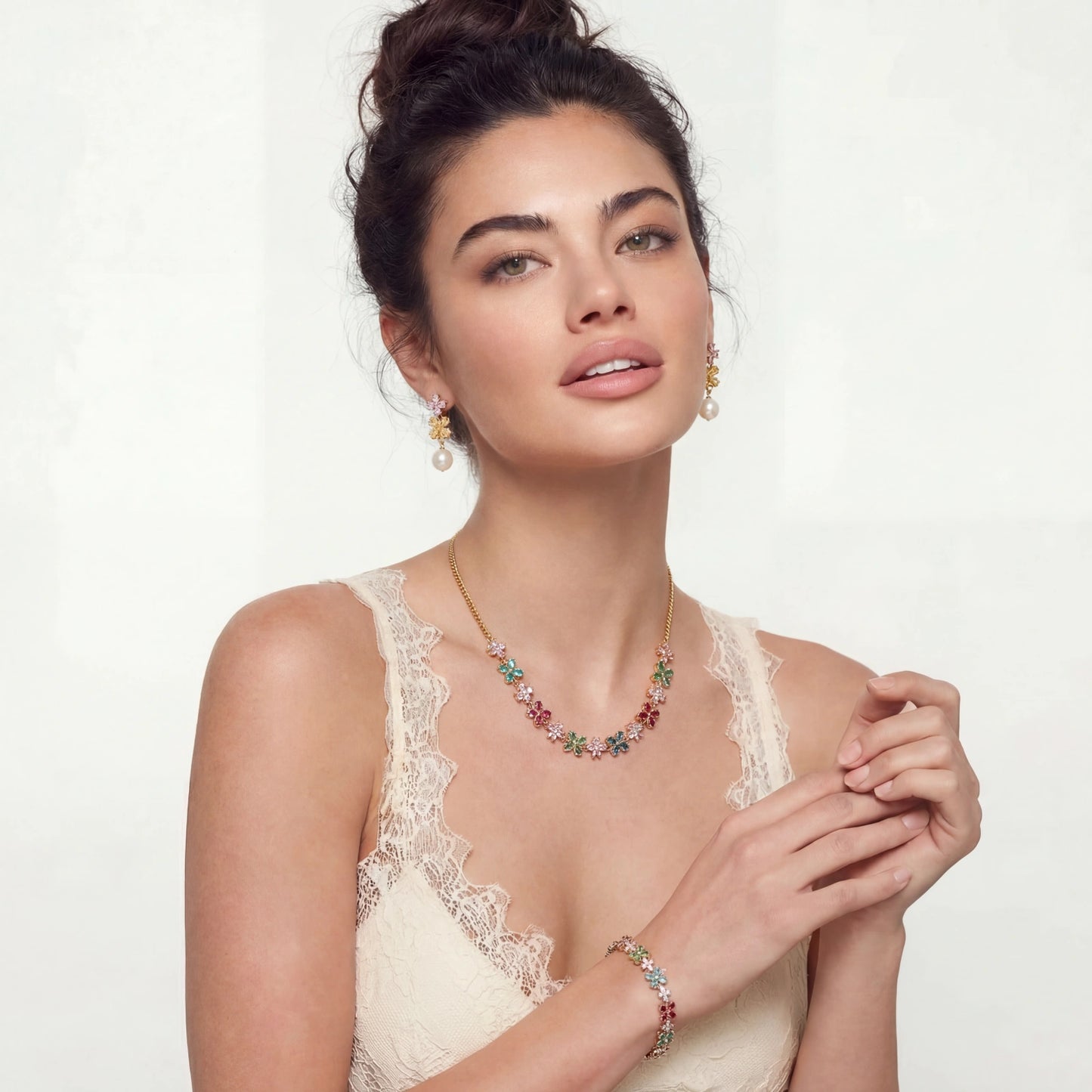 Garden Bloom Jewelry Set by MUKUN