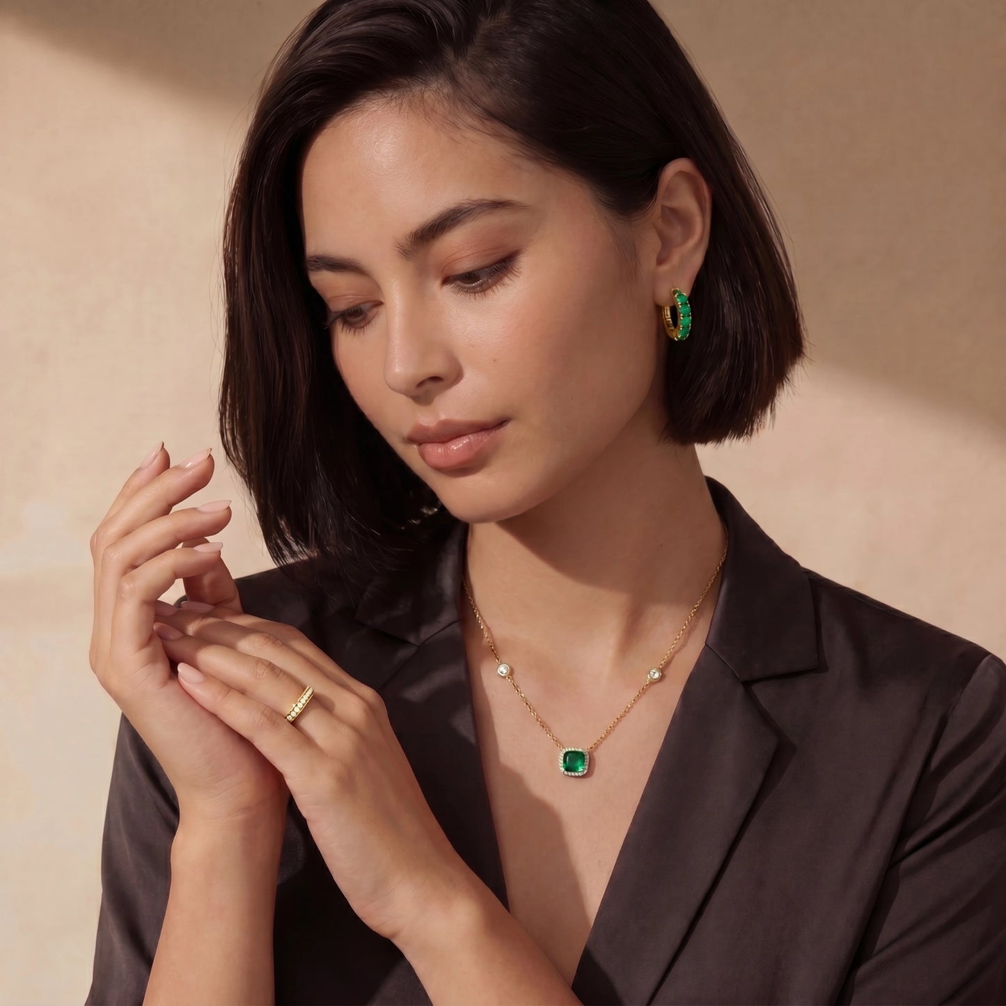Emerald Dreams Necklace by MUKUN